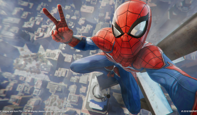 Insomniac's Spiderman Taking A Selfie