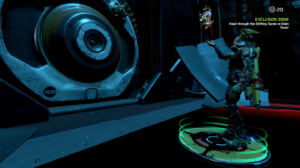 Screenshot of ReCore's Door Opening Animatic.